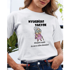 Póló nyugdíjasoknak - Vicces ajándék néniknek női póló