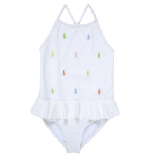 Polo Ralph Lauren Fürdőruhák ALLOVRPP1PCE-SWIMWEAR-1 PC SWIM Fehér 4 éves gyerek fürdőruha