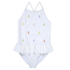 Polo Ralph Lauren Fürdőruhák ALLOVRPP1PCE-SWIMWEAR-1 PC SWIM Fehér 6 éves