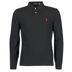 Polo Ralph Lauren Hosszú ujjú galléros pólók POLO AJUSTE DROIT EN COTON BASIC MESH LOGO PONY PLAYER Fekete EU XXL