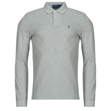 Polo Ralph Lauren Hosszú ujjú galléros pólók POLO AJUSTE DROIT EN COTON BASIC MESH Szürke EU L