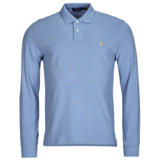 Polo Ralph Lauren Hosszú ujjú galléros pólók POLO COUPE DROITE EN COTON BASIC MESH Kék EU S