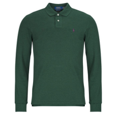 Polo Ralph Lauren Hosszú ujjú galléros pólók POLO COUPE DROITE EN COTON BASIC MESH Zöld EU L