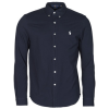 Polo Ralph Lauren Hosszú ujjú ingek CHEMISE AJUSTEE COL BOUTONNE EN POLO FEATHERWEIGHT LOGO PONY PLA Kék EU S