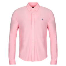 Polo Ralph Lauren Hosszú ujjú ingek CHEMISE AJUSTEE COL BOUTONNE EN POLO FEATHERWEIGHT Rózsaszín EU S