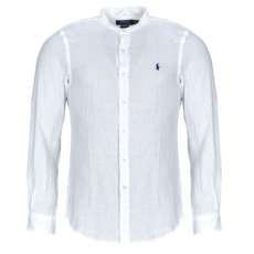 Polo Ralph Lauren Hosszú ujjú ingek CHEMISE AJUSTEE SLIM FIT EN LIN COL MAO Fehér EU XXL