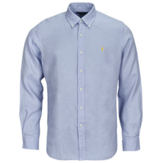 Polo Ralph Lauren Hosszú ujjú ingek CHEMISE COUPE DROITE EN LIN Kék EU XL