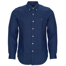 Polo Ralph Lauren Hosszú ujjú ingek CHEMISE COUPE DROITE EN LIN Tengerész EU XL