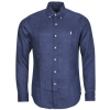 Polo Ralph Lauren Hosszú ujjú ingek CHEMISE COUPE DROITE EN LIN Tengerész EU XS