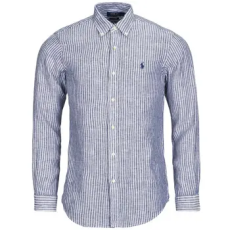 Polo Ralph Lauren Hosszú ujjú ingek CHEMISE RAYEE COUPE DROITE EN LIN Sokszínű EU L