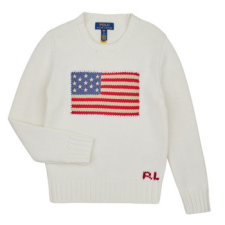 Polo Ralph Lauren Pulóverek FLAG CN SWTR-TOPS-SWEATER Bézs 8 Jahre gyerek pulóver, kardigán