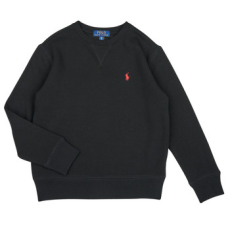 Polo Ralph Lauren Pulóverek LONG SLEEVE CREWNECK SWEATSHIRT Fekete 10 / 12 Jahre