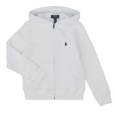 Polo Ralph Lauren Pulóverek LS FZ HOOD-TOPS-KNIT Fehér 10 / 12 Jahre gyerek pulóver, kardigán
