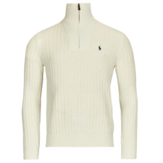 Polo Ralph Lauren Pulóverek PULL 1/2 ZIP EN LAINE MELANGE Fehér EU XL