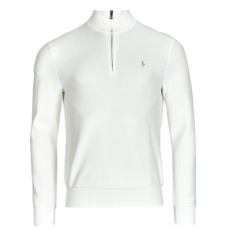 Polo Ralph Lauren Pulóverek PULL DEMI ZIP EN COTON TEXTURE Fehér EU M