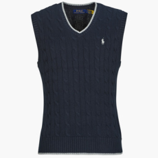 Polo Ralph Lauren Pulóverek PULL SANS MANCHE MAILLE TORSADEE Tengerész EU S