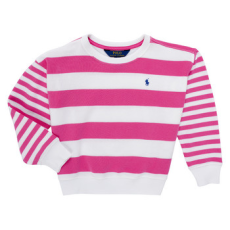 Polo Ralph Lauren Pulóverek STRPEBBBLCN-KNIT SHIRTS-SWEATSHIRT Rózsaszín 4 éves