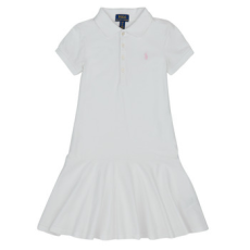 Polo Ralph Lauren Rövid ruhák POLO DRESS-DRESSES-KNIT Fehér 8 / 10 Jahre