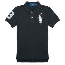 Polo Ralph Lauren Rövid ujjú galléros pólók SLIM POLO Fekete 14 / 16 Jahre gyerek póló