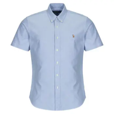Polo Ralph Lauren Rövid ujjú ingek CHEMISE COUPE DROITE EN OXFORD UNIE Kék EU L