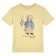 Polo Ralph Lauren Rövid ujjú pólók KNIT-T-SHIRT Bézs 8 Jahre gyerek póló