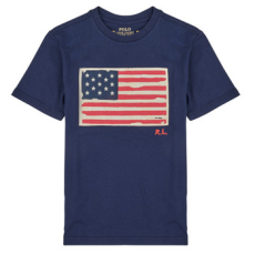 Polo Ralph Lauren Rövid ujjú pólók SS FLAG TEE Tengerész 8 Jahre