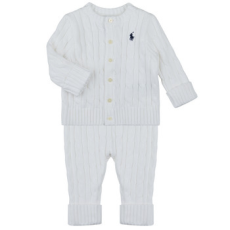 Polo Ralph Lauren Ruhák CABLE SWEATER JUMPER SET Fehér 6 hónapos