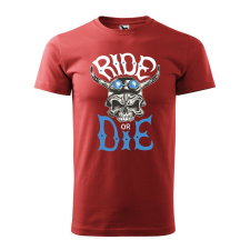 Póló Ride or die mintával - Terrakotta XXL méretben ajándéktárgy