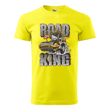  Póló Road king  mintával Sárga XL egyedi ajándék