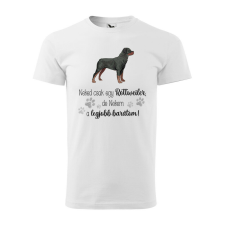 Póló Rottweiler mintával - Fehér M méretben ajándéktárgy