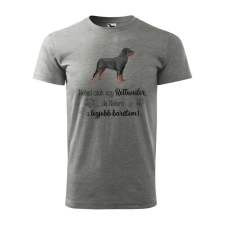 Póló Rottweiler mintával - Szürke S méretben ajándéktárgy