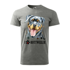 Póló Rotweiler mintával - Szürke M méretben ajándéktárgy