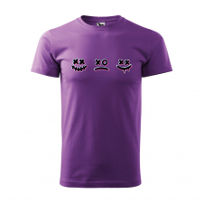  Póló Smile mintával - Lila M méretben ajándéktárgy