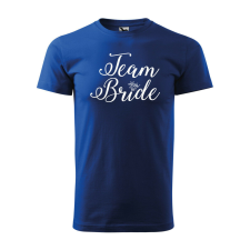 Póló Team bride mintával - Kék XL méretben v5 ajándéktárgy