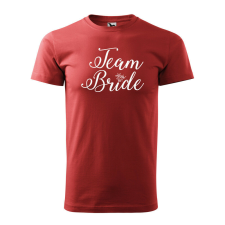 Póló Team bride mintával - Terrakotta M méretben v5 ajándéktárgy