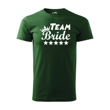  Póló Team bride  mintával Zöld XL egyedi ajándék