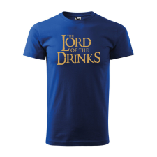  Póló The Lord of the Drinks mintával - Kék L méretben ajándéktárgy