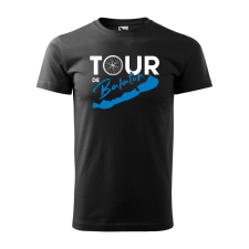  Póló Tour de Balaton  mintával Fekete 4XL egyedi ajándék