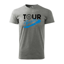  Póló Tour de Balaton  mintával Szürke S egyedi ajándék