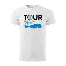  Póló Tour de Tisza mintával - Fehér XXL méretben ajándéktárgy