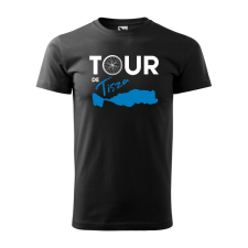 Póló Tour de Tisza mintával - Fekete L méretben ajándéktárgy