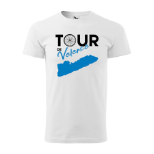 Póló Tour de Velence mintával - Fehér XXL méretben ajándéktárgy