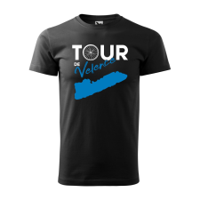  Póló Tour de Velence  mintával Fekete M egyedi ajándék