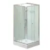  Polo White II 90x90 cm szögletes fehér hátfalas zuhanykabin zuhanytálcával