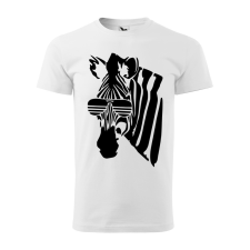  Póló Zebra  mintával Magenta 2XL egyedi ajándék
