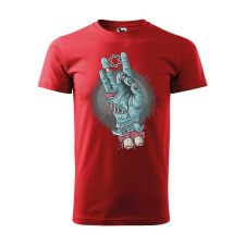  Póló Zombi kéz mintával - Piros XXXL méretben ajándéktárgy