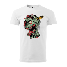  Póló Zombi mintával - Fehér S méretben ajándéktárgy