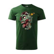  Póló Zombi  mintával Zöld S egyedi ajándék