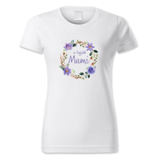 polofun.hu A legjobb Mami - kék virágkoszorús