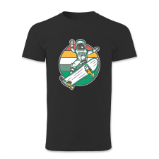 polofun.hu Asztronauta gördeszkázik, retró férfi póló